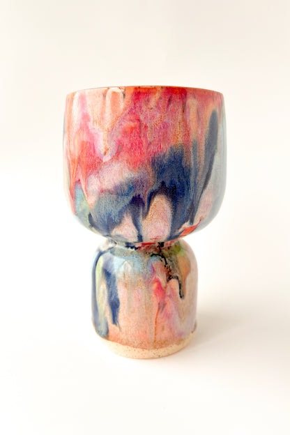 rainbow glaze goblet no.24