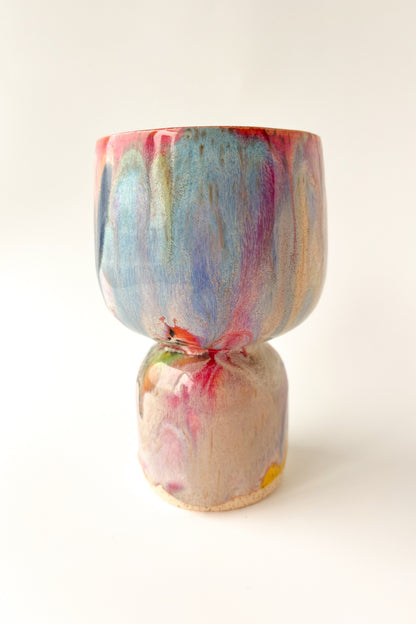 rainbow glaze goblet no.24