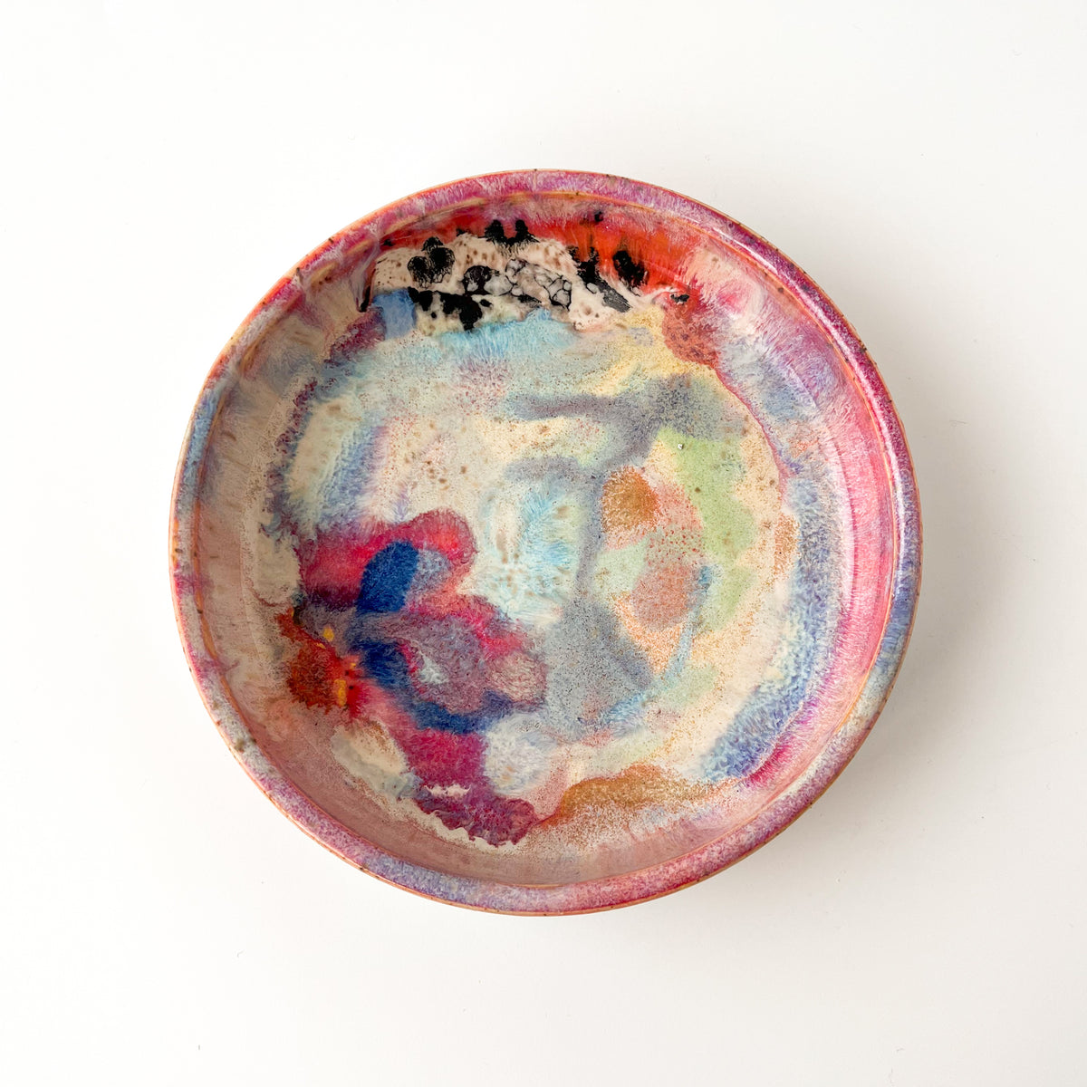 rainbow glaze small blate no.42