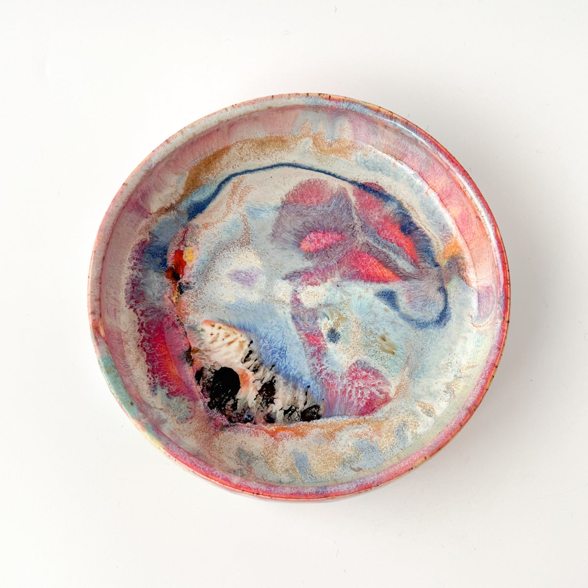 rainbow glaze small blate no.49