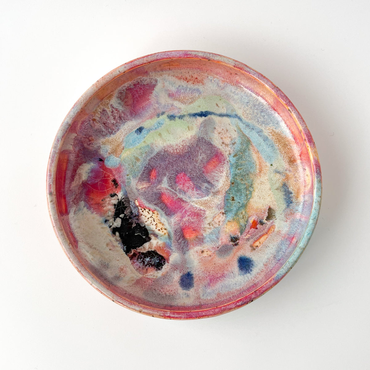 rainbow glaze small blate no.66