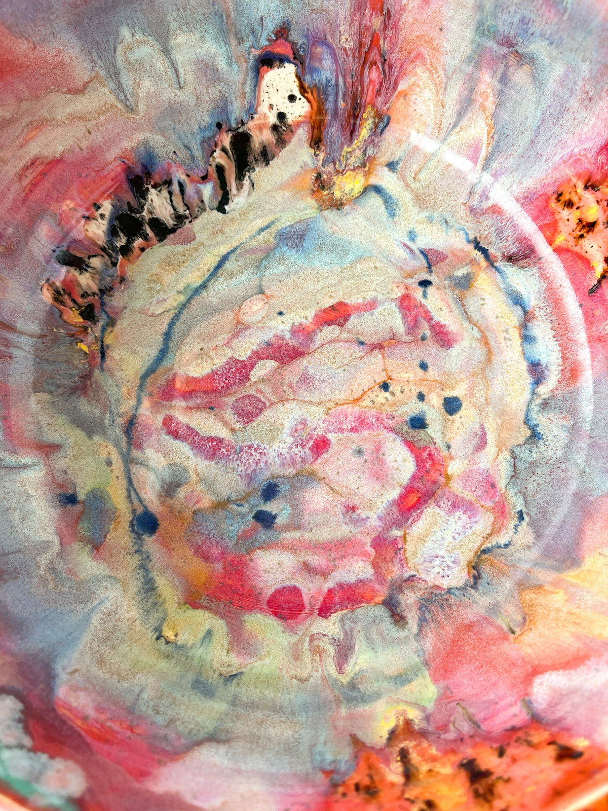 rainbow glaze large bowl no.9