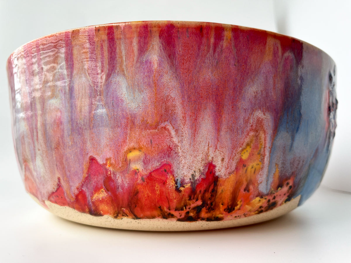 rainbow glaze large bowl no.9