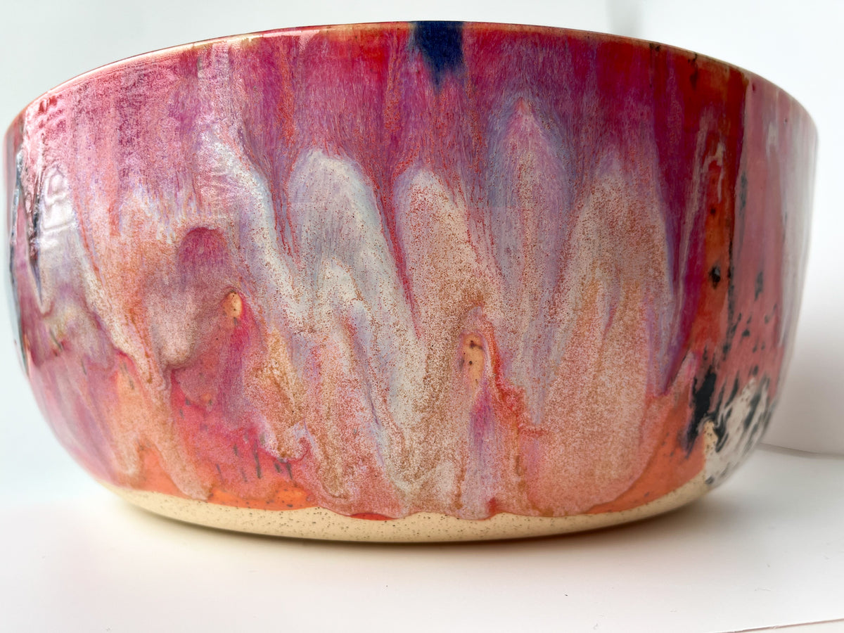 rainbow glaze large bowl no.9