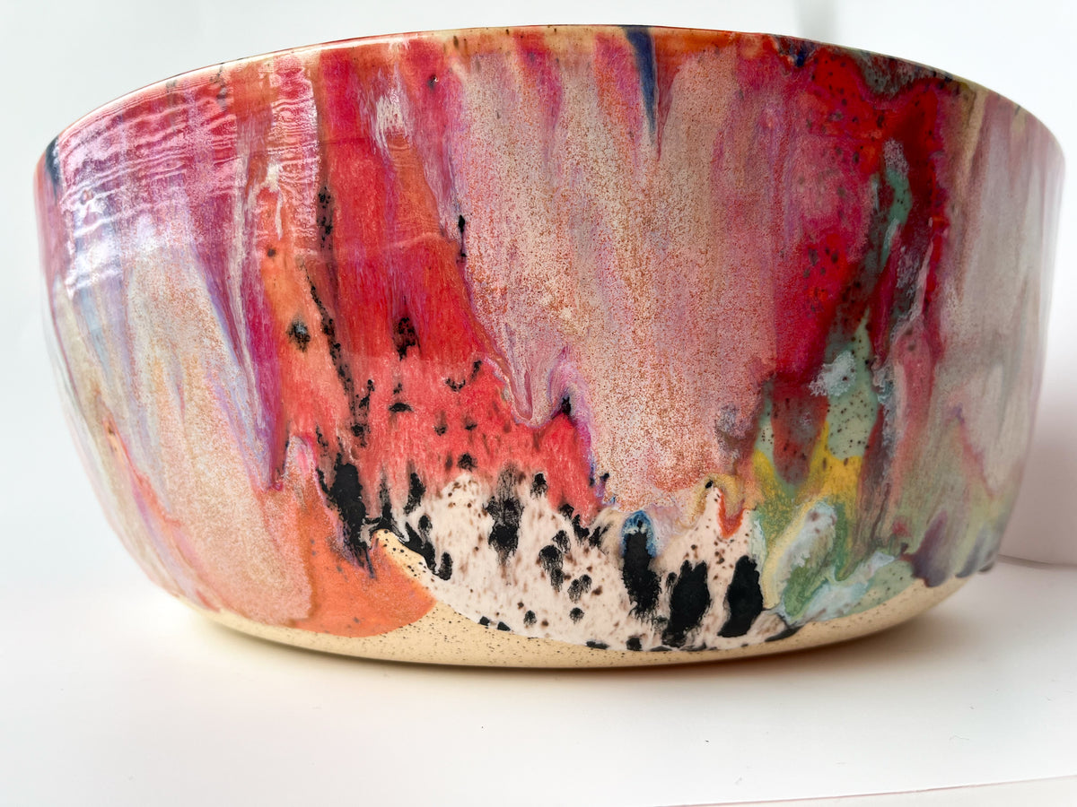 rainbow glaze large bowl no.9
