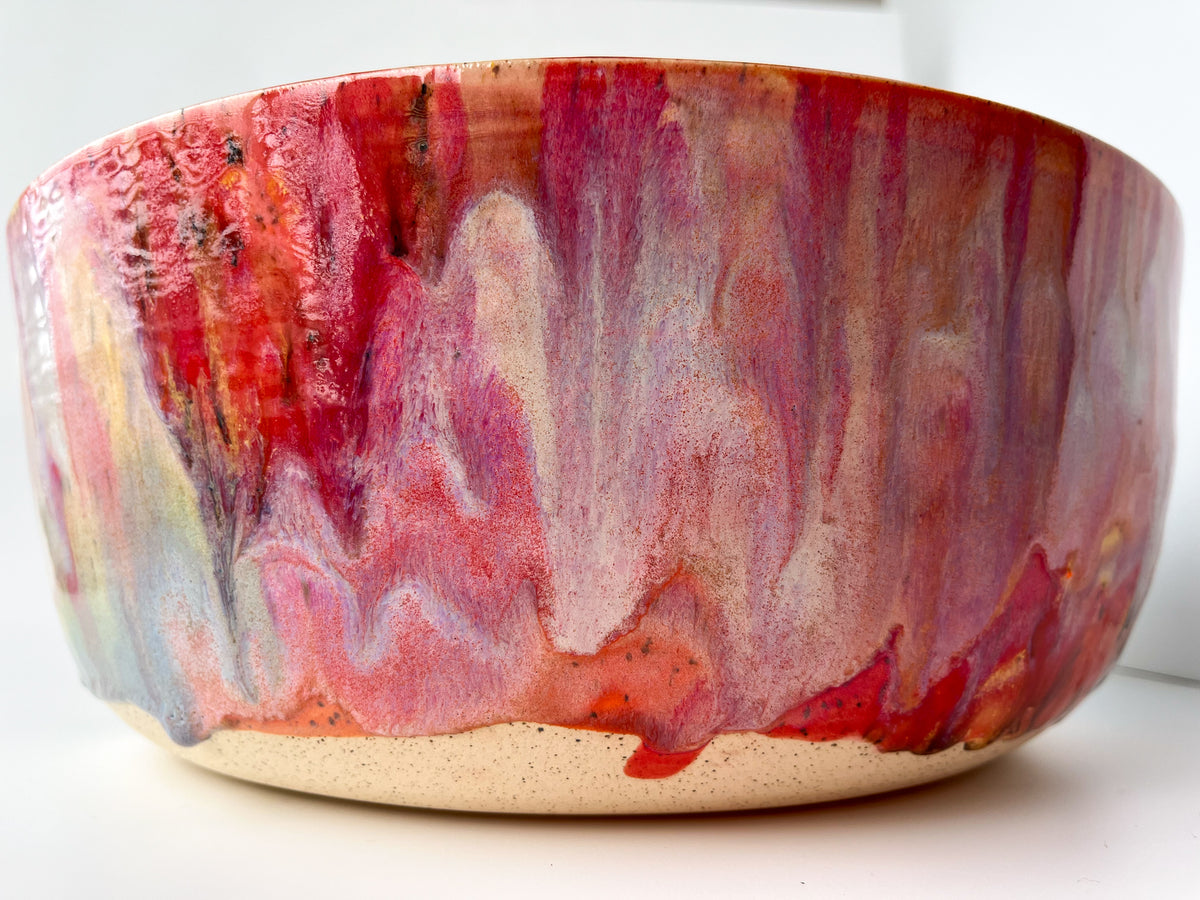 rainbow glaze large bowl no.9