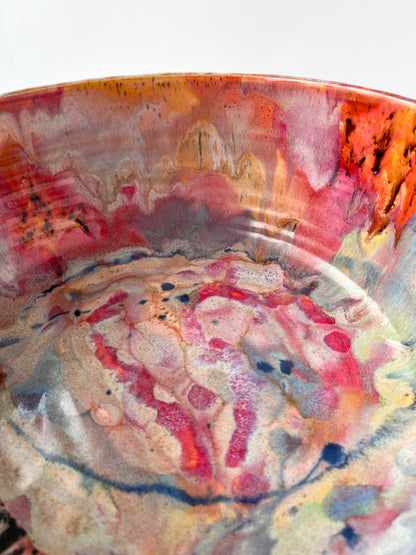 rainbow glaze large bowl no.9