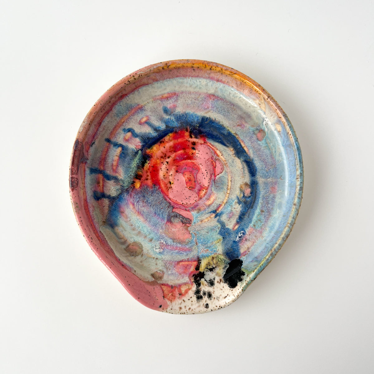 rainbow glaze spoon rest no.1