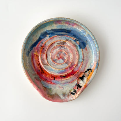 rainbow glaze spoon rest no.5