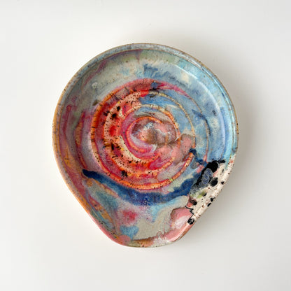 rainbow glaze spoon rest no.7