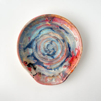 rainbow glaze spoon rest no.20