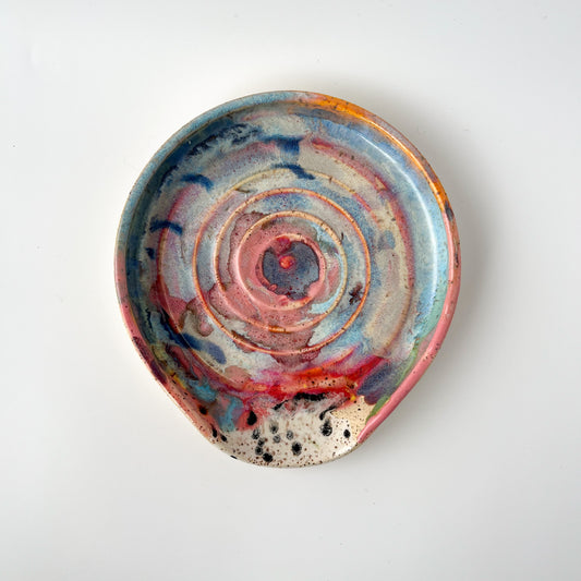 rainbow glaze spoon rest no.21