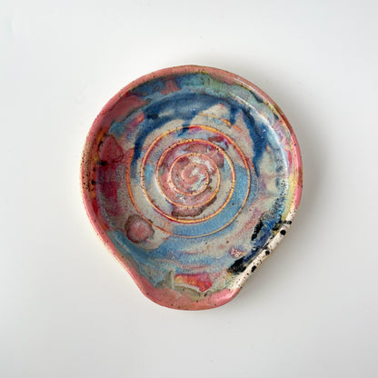 rainbow glaze spoon rest no.22