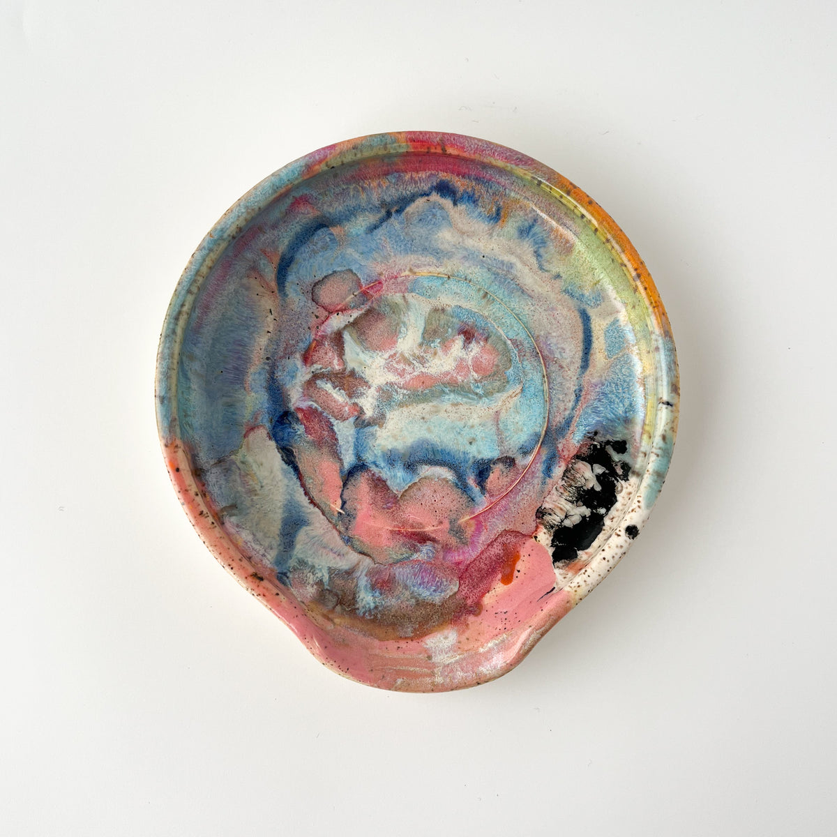 rainbow glaze spoon rest no.24