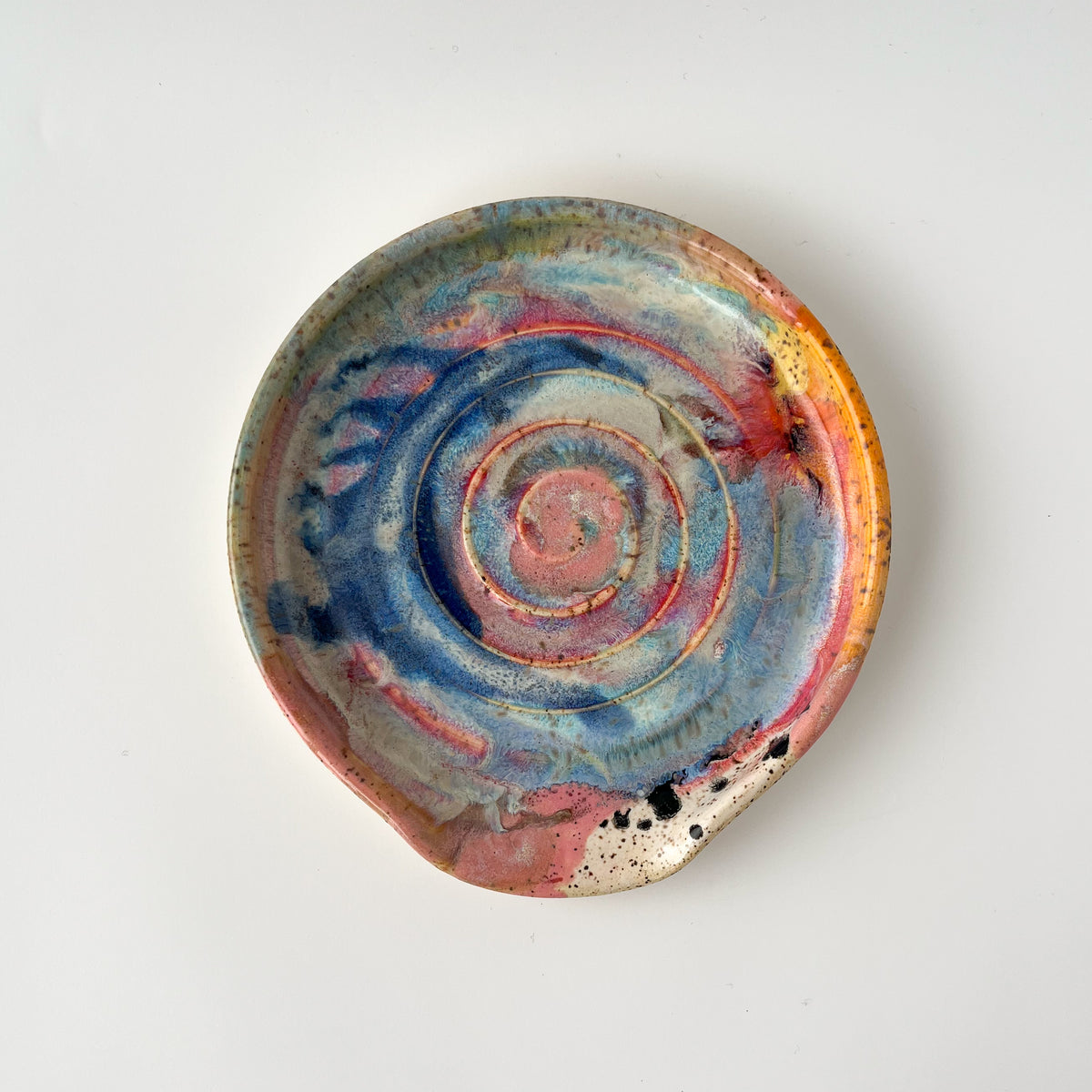 rainbow glaze spoon rest no.25