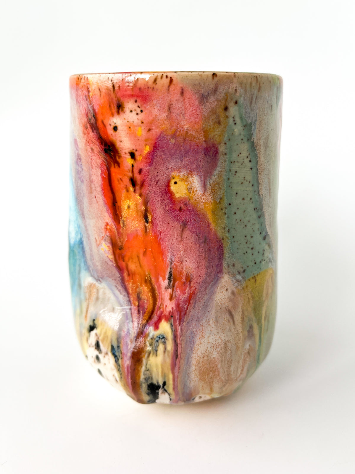 rainbow glaze thumb tumbler no.63