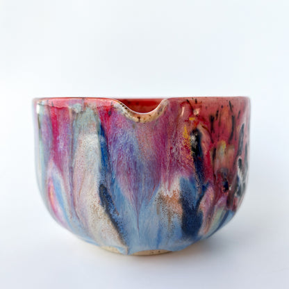 rainbow glaze matcha bowl no.1