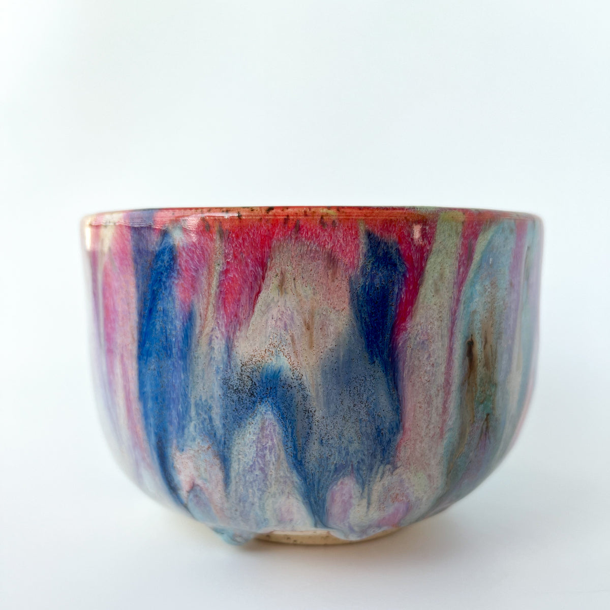 rainbow glaze matcha bowl no.1