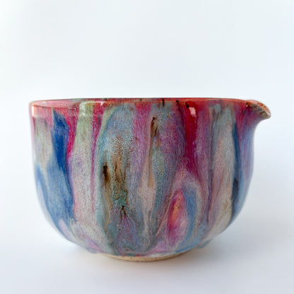 rainbow glaze matcha bowl no.1