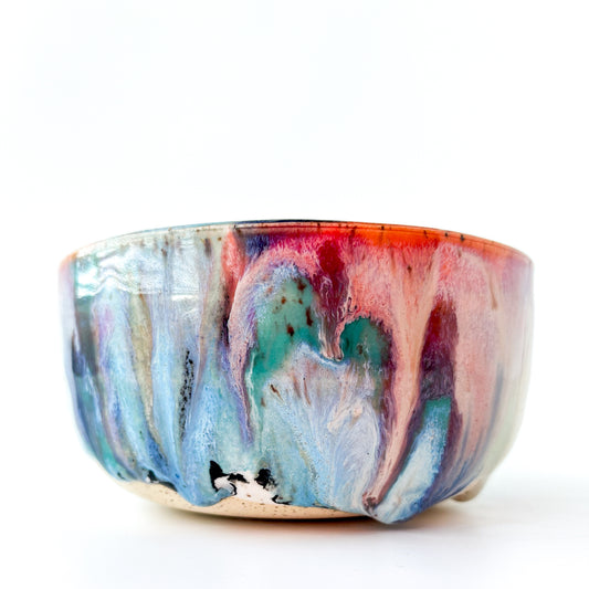 rainbow glaze snack bowl no.1