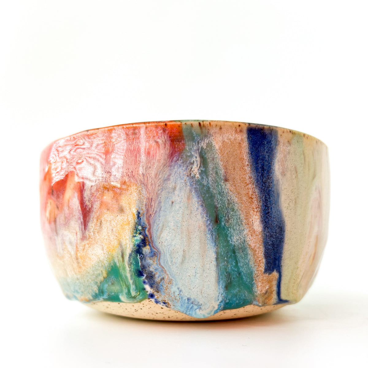 rainbow glaze snack bowl no.2