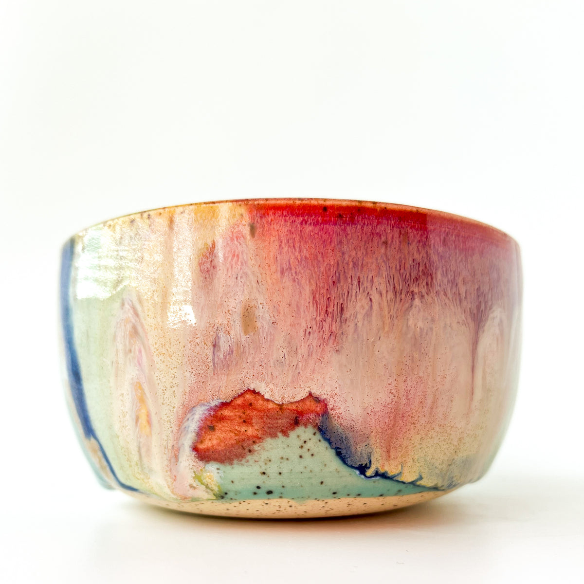 rainbow glaze snack bowl no.2
