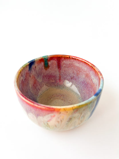rainbow glaze snack bowl no.2