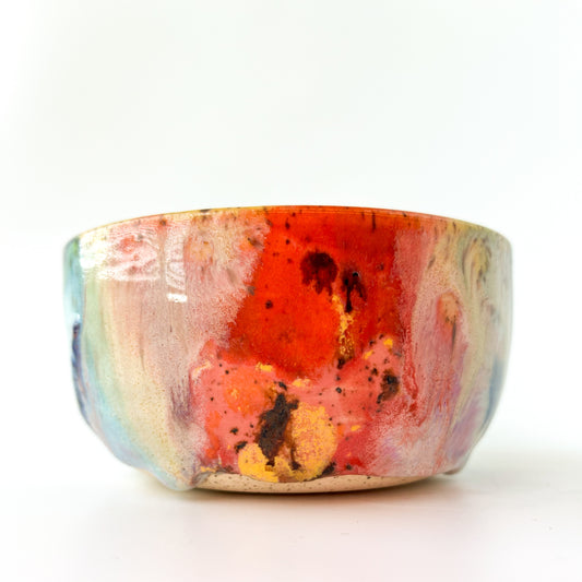 rainbow glaze snack bowl no.3