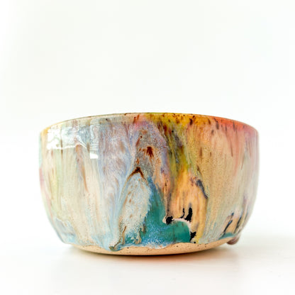 rainbow glaze snack bowl no.3