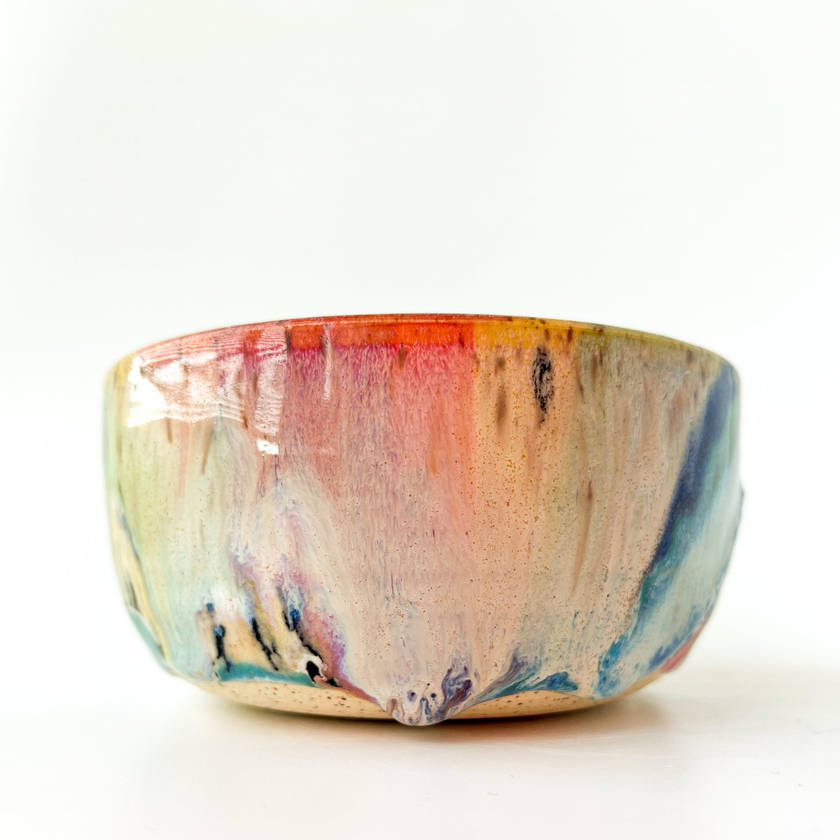 rainbow glaze snack bowl no.3