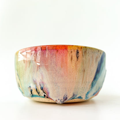 rainbow glaze snack bowl no.3