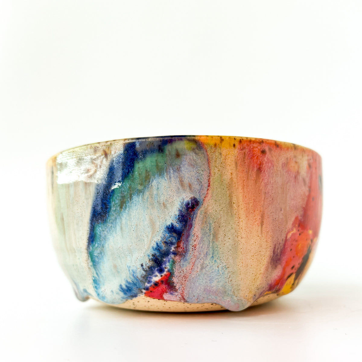 rainbow glaze snack bowl no.3