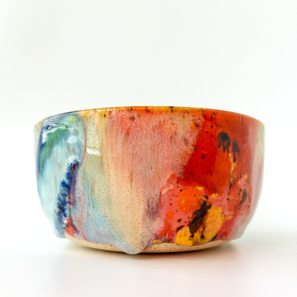 rainbow glaze snack bowl no.3