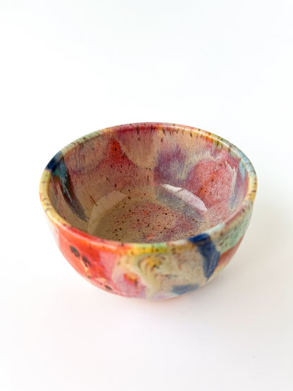 rainbow glaze snack bowl no.3