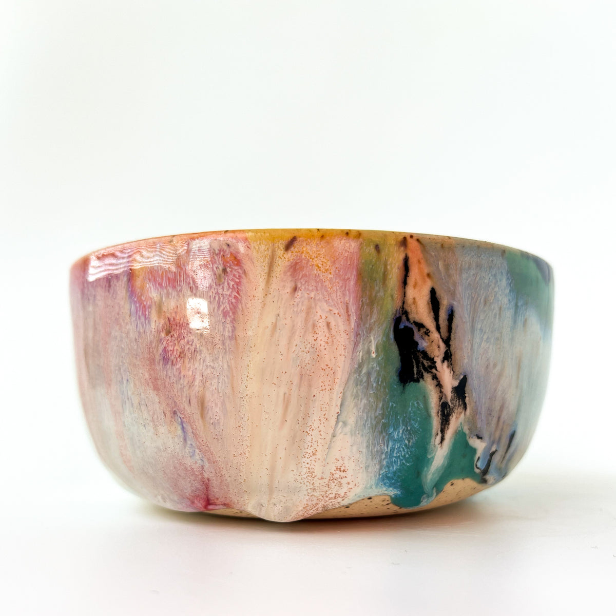 rainbow glaze snack bowl no.4