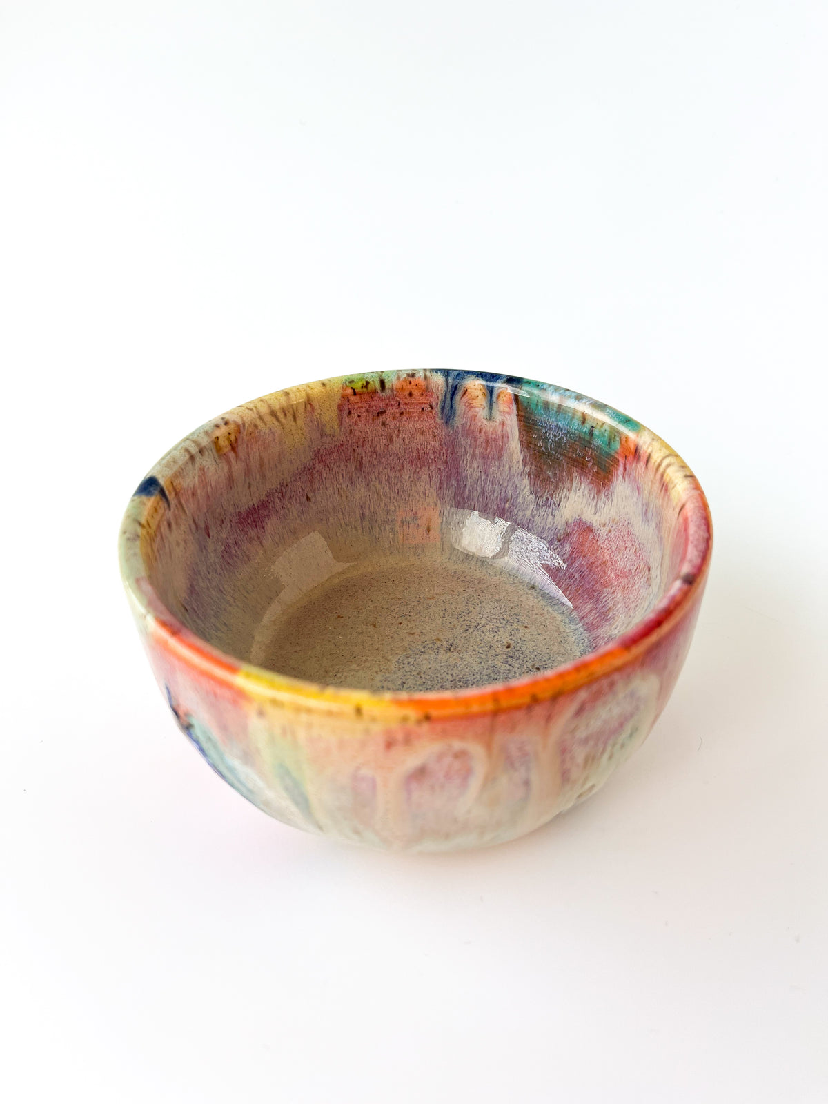 rainbow glaze snack bowl no.4