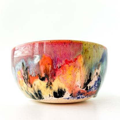 rainbow glaze snack bowl no.5