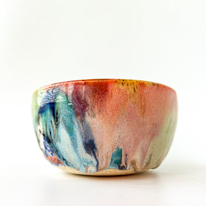 rainbow glaze snack bowl no.5