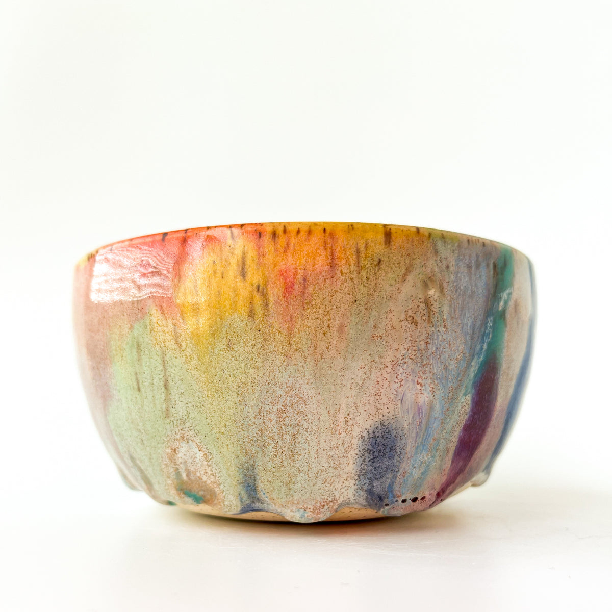 rainbow glaze snack bowl no.5