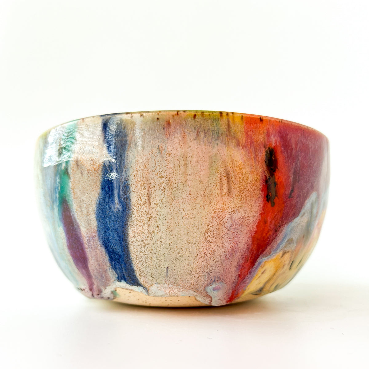 rainbow glaze snack bowl no.5