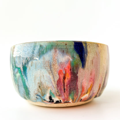 rainbow glaze snack bowl no.6