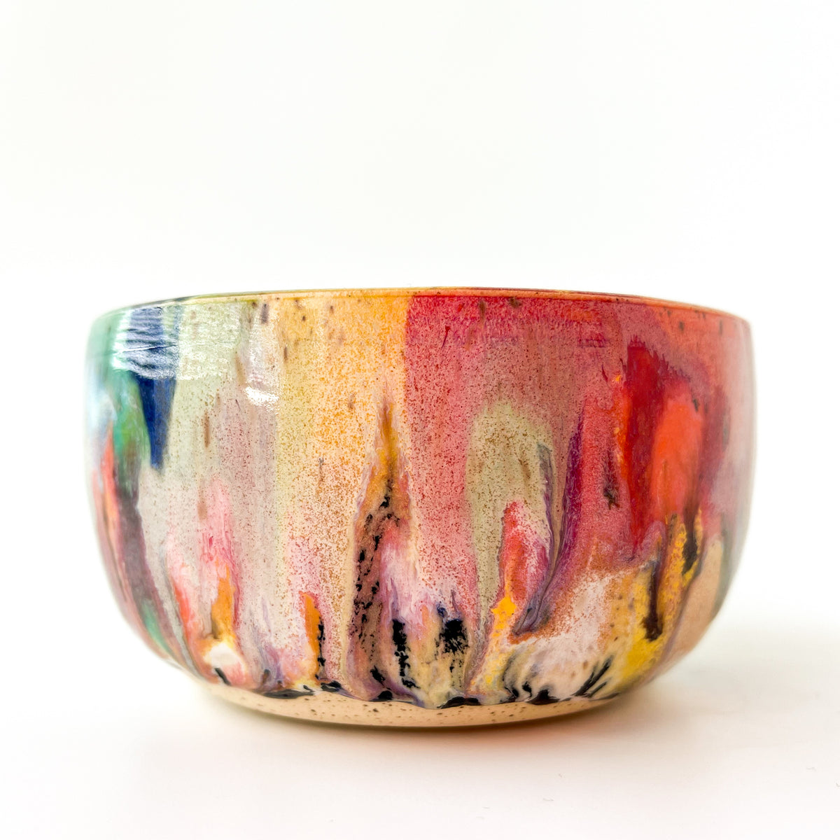 rainbow glaze snack bowl no.6