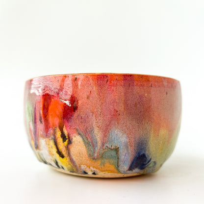 rainbow glaze snack bowl no.6