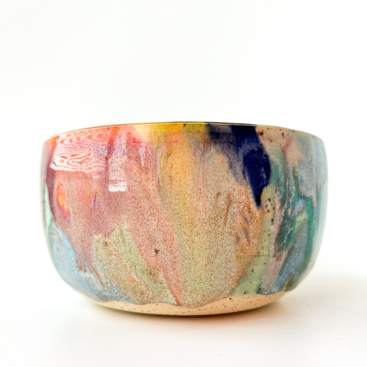 rainbow glaze snack bowl no.6
