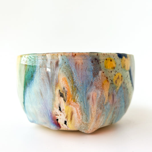 rainbow glaze snack bowl no.7