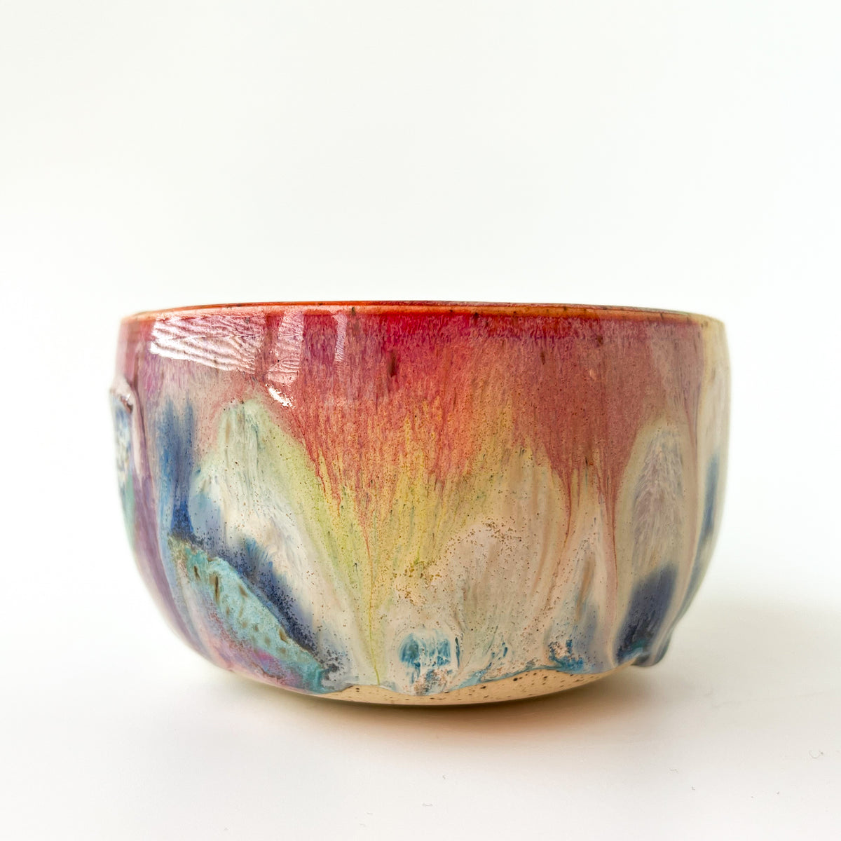 rainbow glaze snack bowl no.7