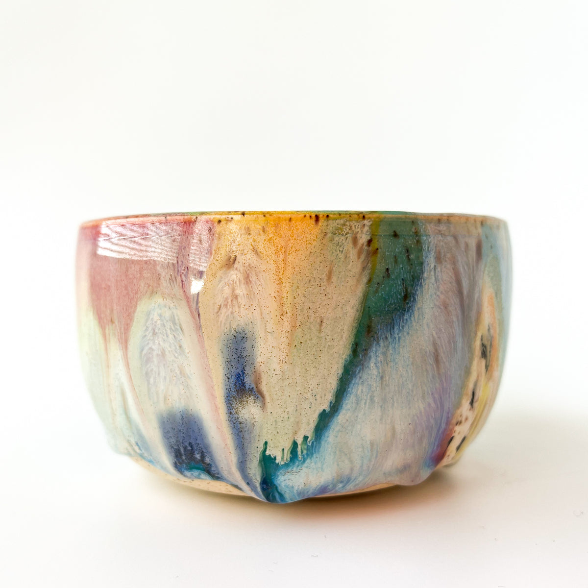 rainbow glaze snack bowl no.7