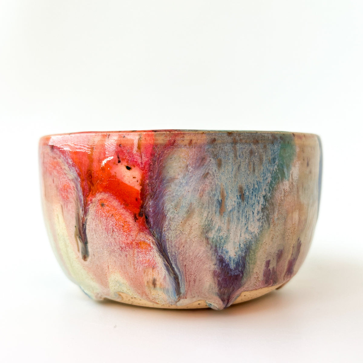 rainbow glaze snack bowl no.8
