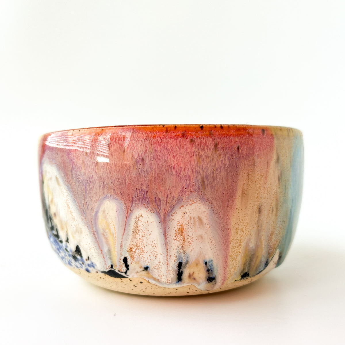 rainbow glaze snack bowl no.8