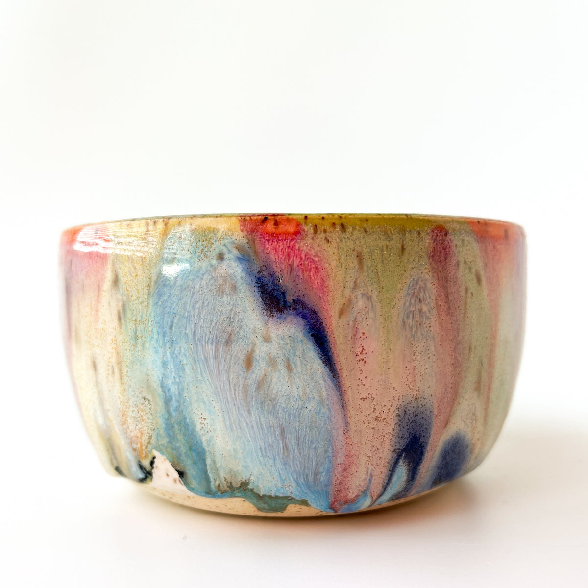 rainbow glaze snack bowl no.8